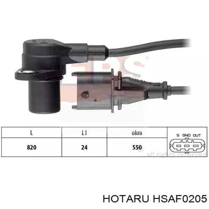 HSAF-0205 Hotaru sensor de flujo de aire/medidor de flujo (flujo de aire masibo)