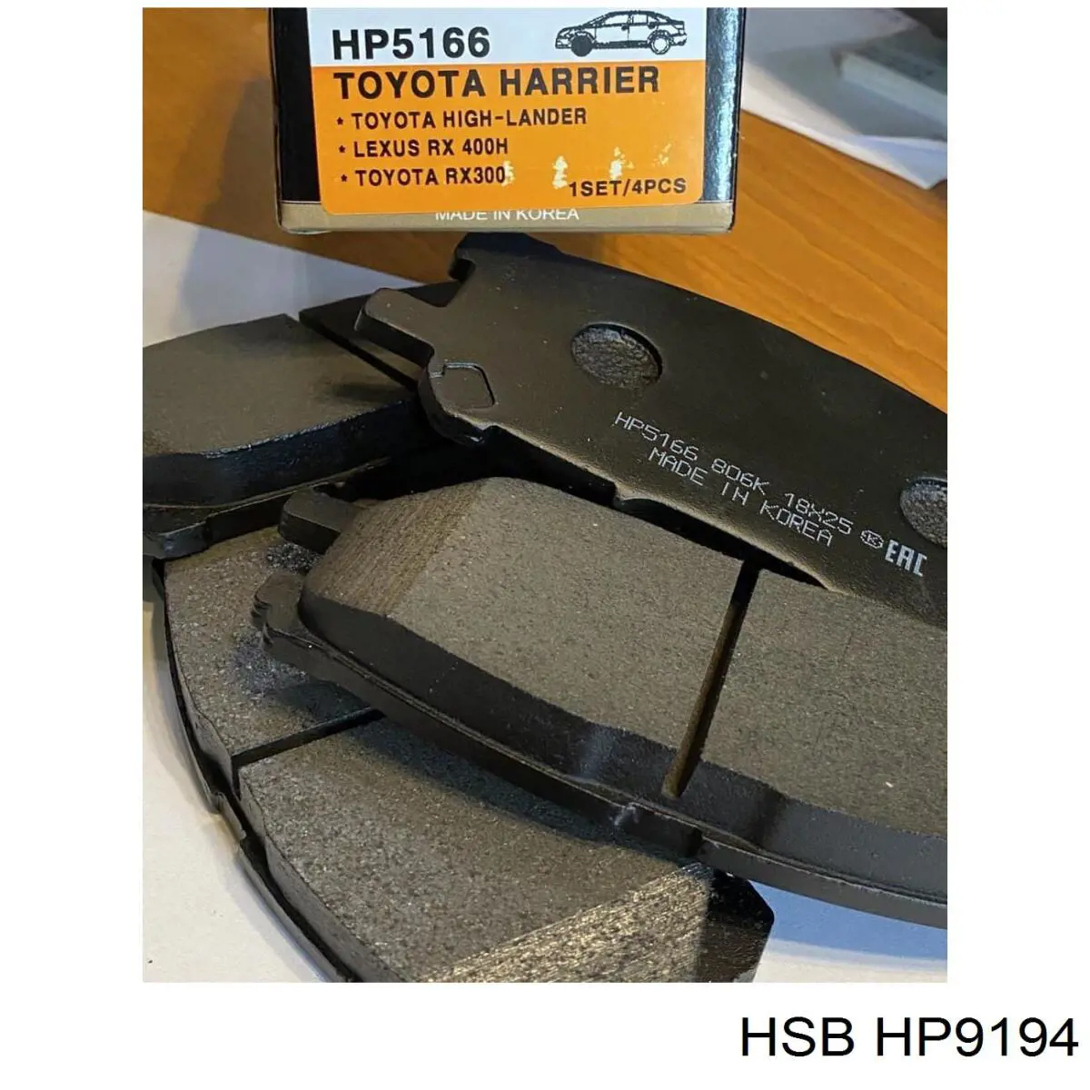 HP9194 HSB pastillas de freno traseras