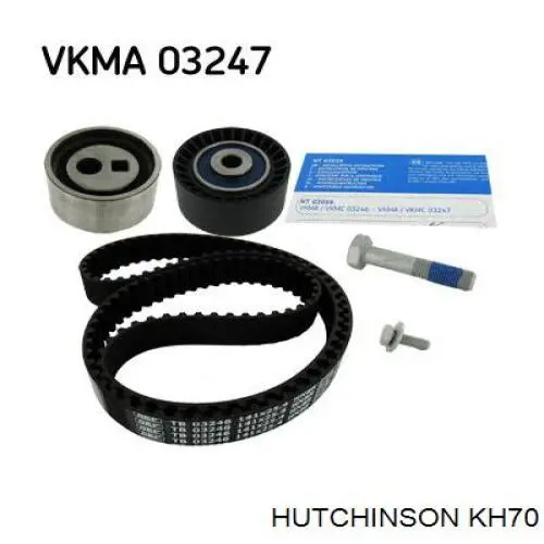 KH70 Hutchinson kit correa de distribución