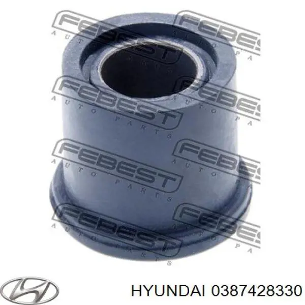 387428330 Hyundai/Kia silentblock delantero de ballesta delantera