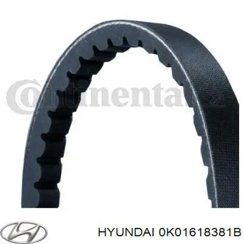 0K01618381B Hyundai/Kia correa trapezoidal