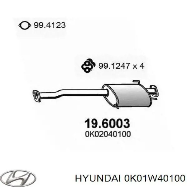 0K01W40100B Hyundai/Kia 