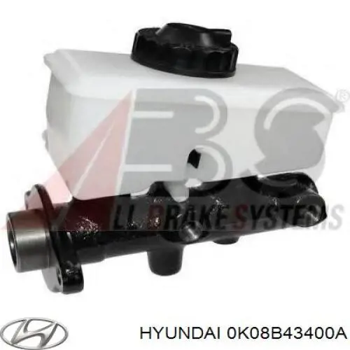 0K08B43400A Hyundai/Kia cilindro principal de freno