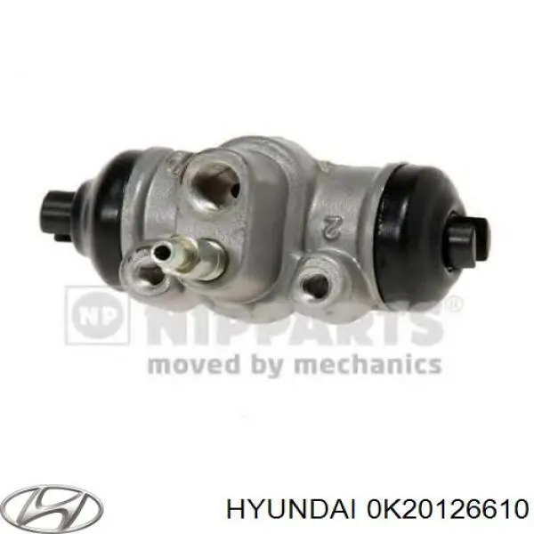 0K20126610 Hyundai/Kia cilindro de freno de rueda trasero