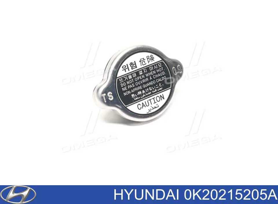 0K20215205A Hyundai/Kia tapa de radiador