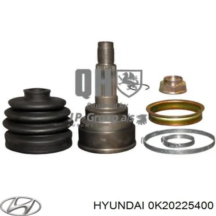 0K20225400 Hyundai/Kia árbol de transmisión delantero derecho