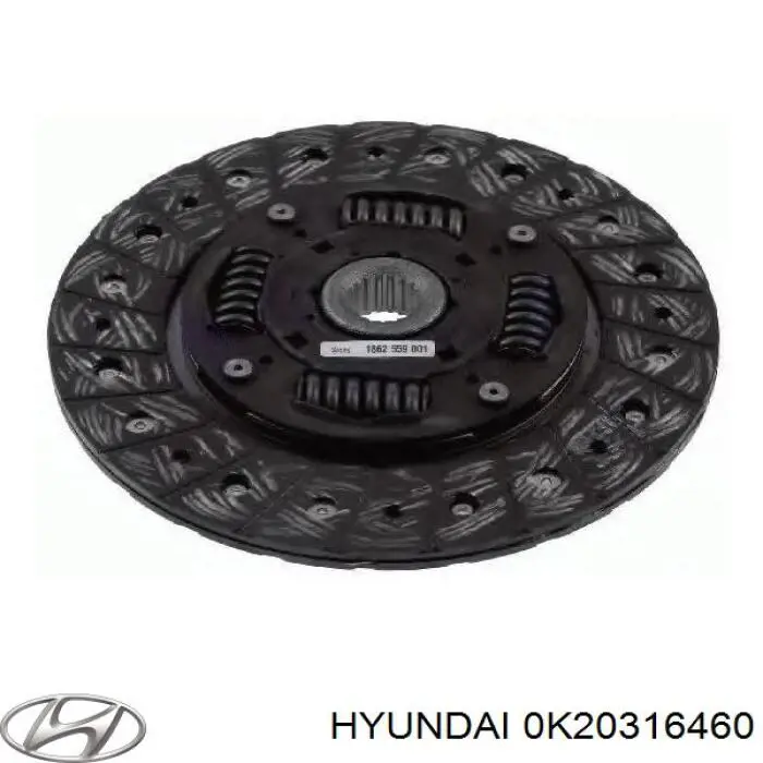 0K20316460 Hyundai/Kia disco de embrague