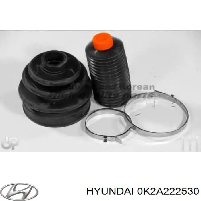 0K2A222530 Hyundai/Kia fuelle, árbol de transmisión delantero exterior