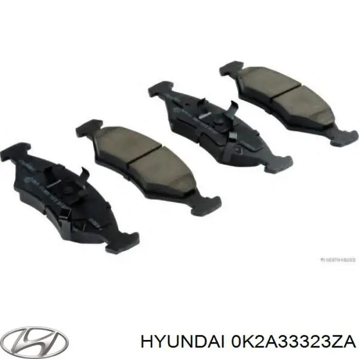 0K2A33323ZA Hyundai/Kia pastillas de freno delanteras