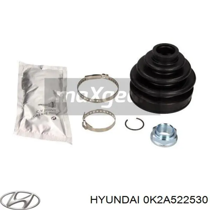 0K2A522530 Hyundai/Kia fuelle, árbol de transmisión delantero exterior