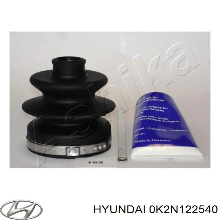 0K2N122540 Hyundai/Kia fuelle, árbol de transmisión delantero interior izquierdo