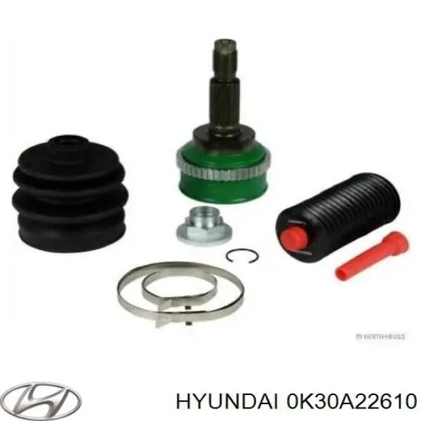 0K30A22610 Hyundai/Kia junta homocinética exterior delantera izquierda