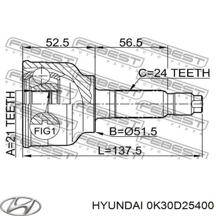  Árbol de transmisión delantero derecho para KIA Rio 1 