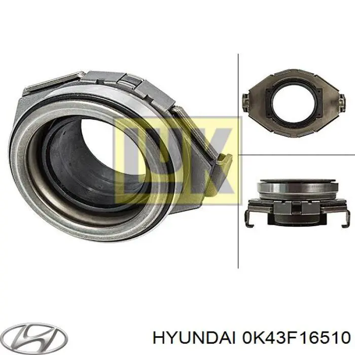 0K43F16510 Hyundai/Kia cojinete de desembrague