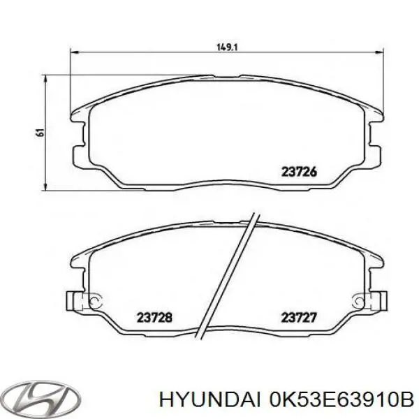 0K53E63910B Hyundai/Kia 