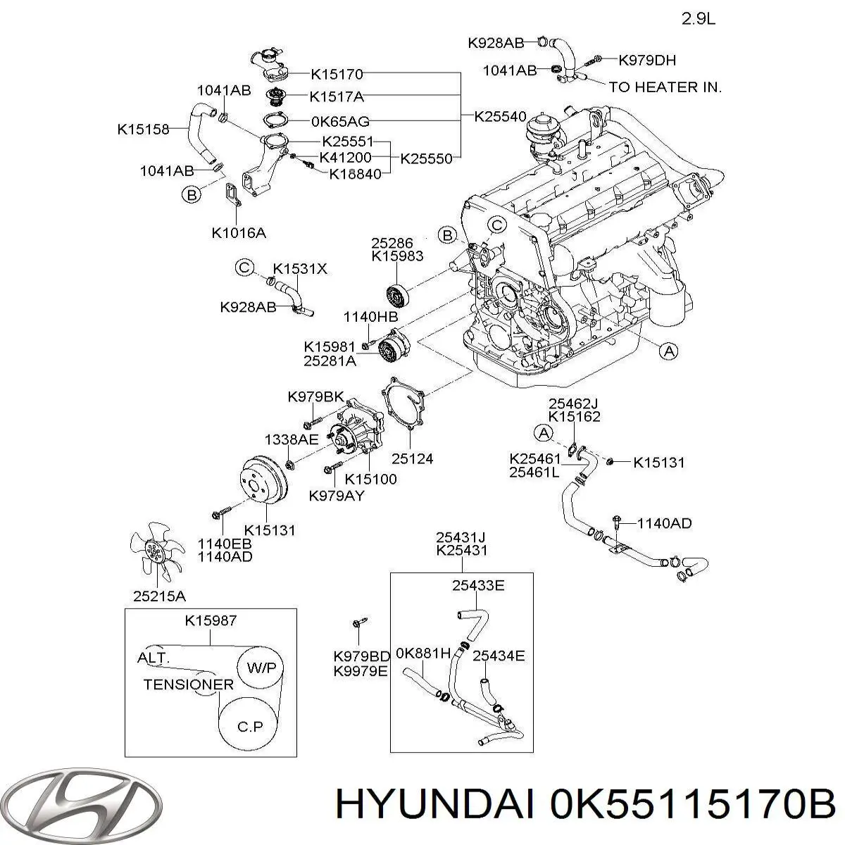 0K55115170C Hyundai/Kia 