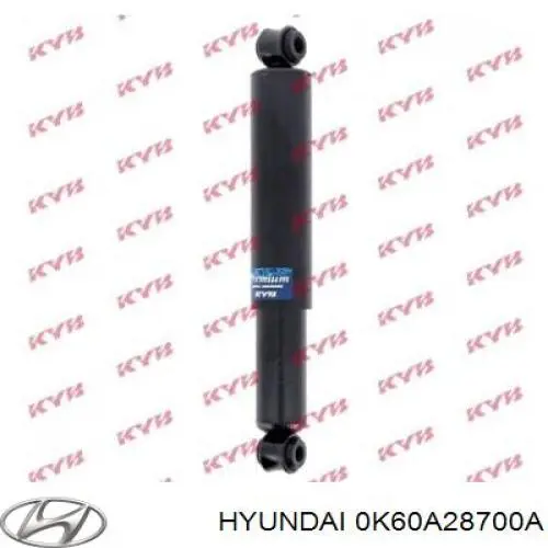 0K60A28700A Hyundai/Kia amortiguador trasero