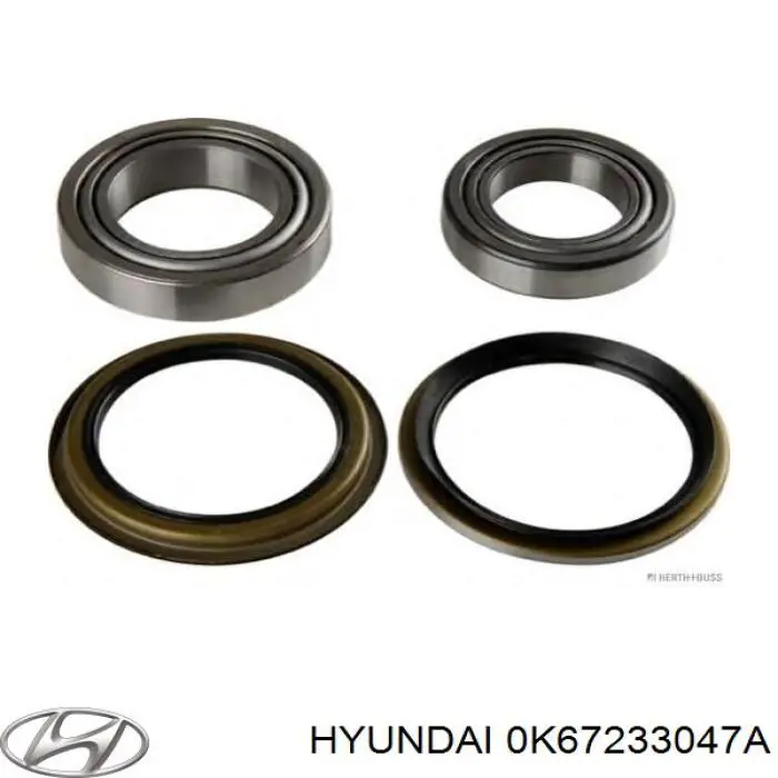 OK67233047A Hyundai/Kia cojinete externo del cubo de la rueda delantera