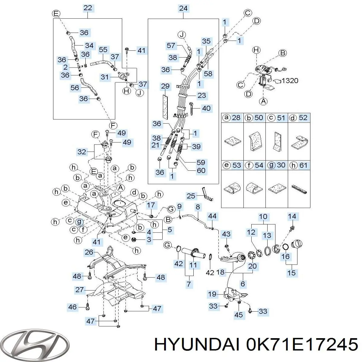 0K71E17245A Hyundai/Kia 