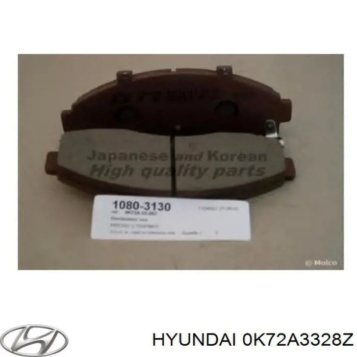 0K72A3328Z Hyundai/Kia pastillas de freno delanteras