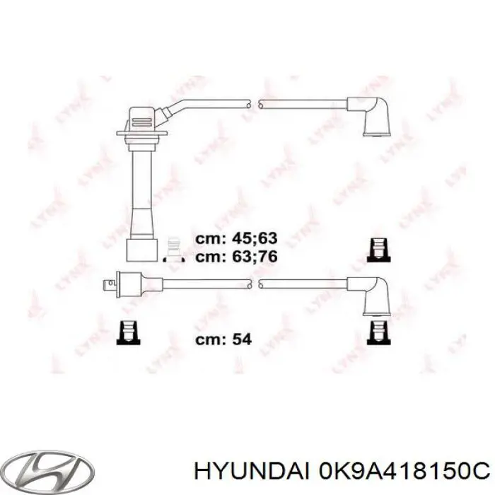 0K9A418150C Hyundai/Kia juego de cables de encendido