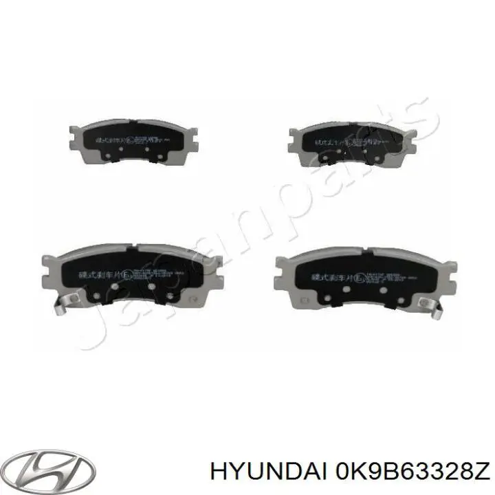 0K9B63328Z Hyundai/Kia pastillas de freno delanteras