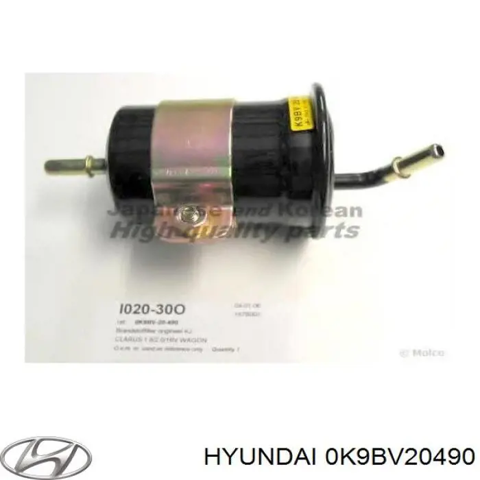 0K9BV20490 Hyundai/Kia filtro combustible