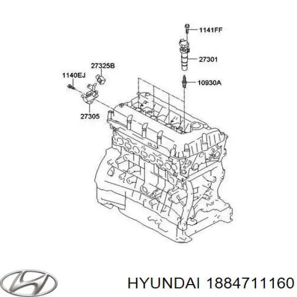 1884711160 Hyundai/Kia bujía de encendido