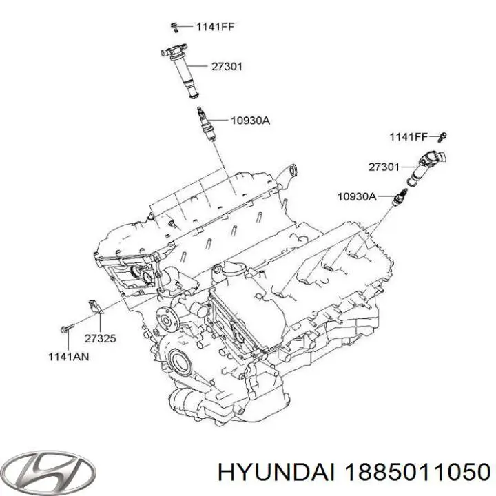 1885011050 Hyundai/Kia bujía de encendido