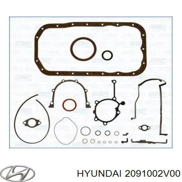  Juego de juntas de motor, completo para Hyundai I10 PA