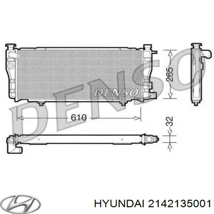 2142135001 Hyundai/Kia anillo retén, cigüeñal frontal