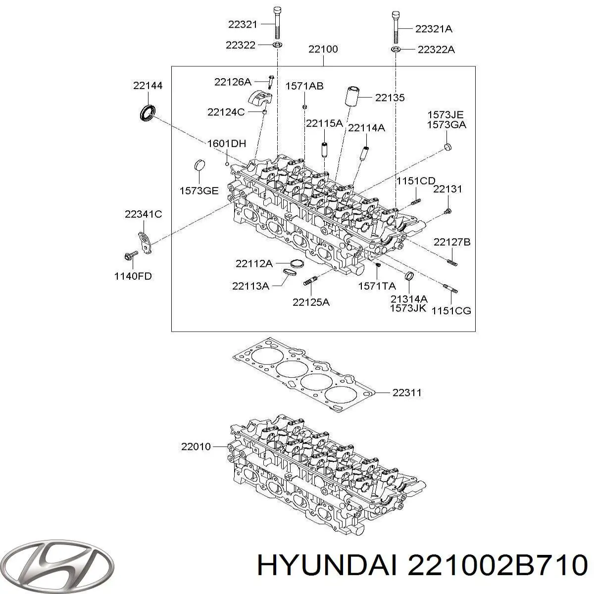  Culata para Hyundai I40 VF