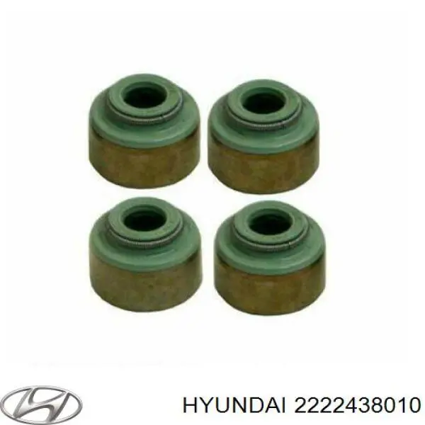 2222438010 Hyundai/Kia anillo de junta, vástago de válvula de escape