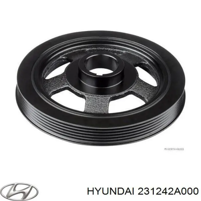 231242A000 Hyundai/Kia polea, cigüeñal