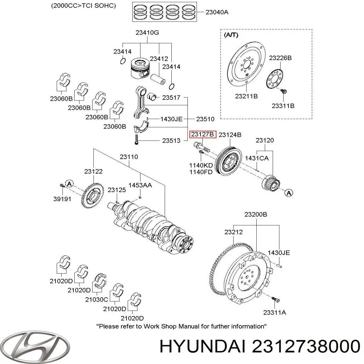 2312738000 Hyundai/Kia 