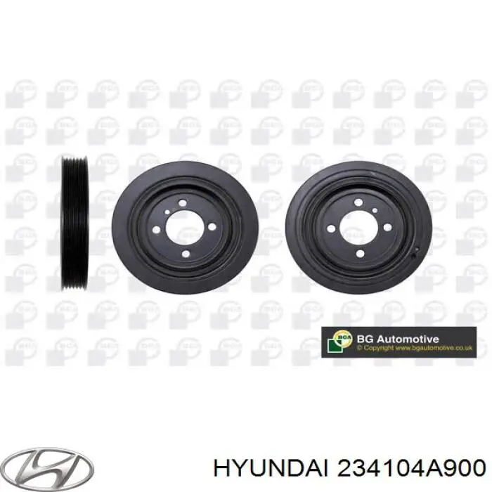 234104A900 Hyundai/Kia pistón con bulón sin anillos, std