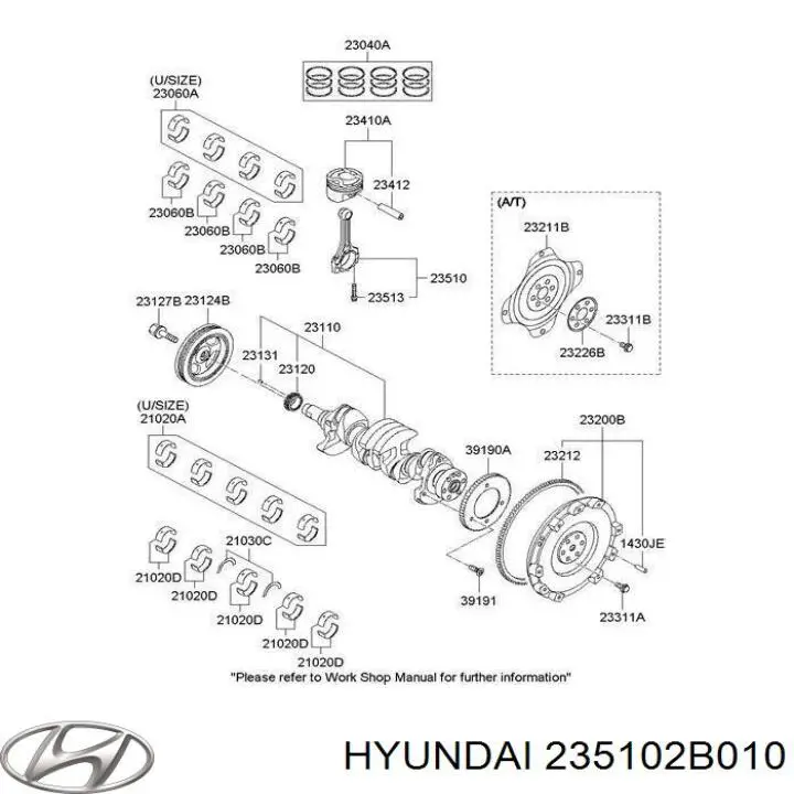 235102B010 Hyundai/Kia biela