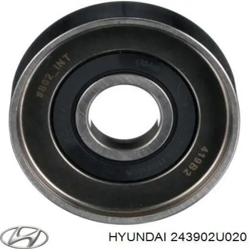 243902U020 Hyundai/Kia rodillo intermedio de correa dentada