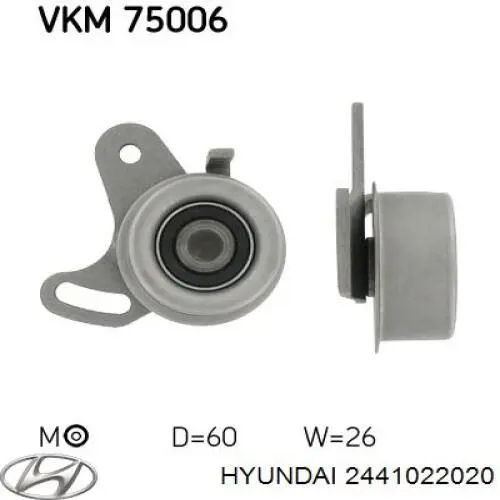 2441022020 Hyundai/Kia rodillo, cadena de distribución