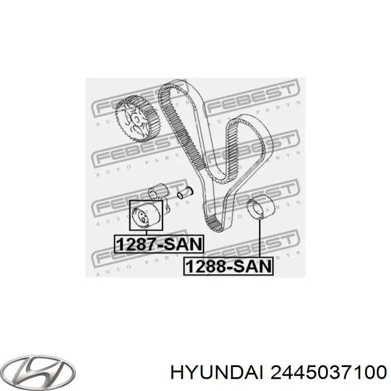 2445037100 Hyundai/Kia rodillo, cadena de distribución