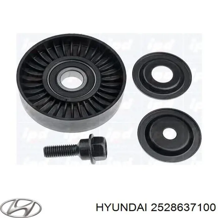 2528637100 Hyundai/Kia polea inversión / guía, correa poli v