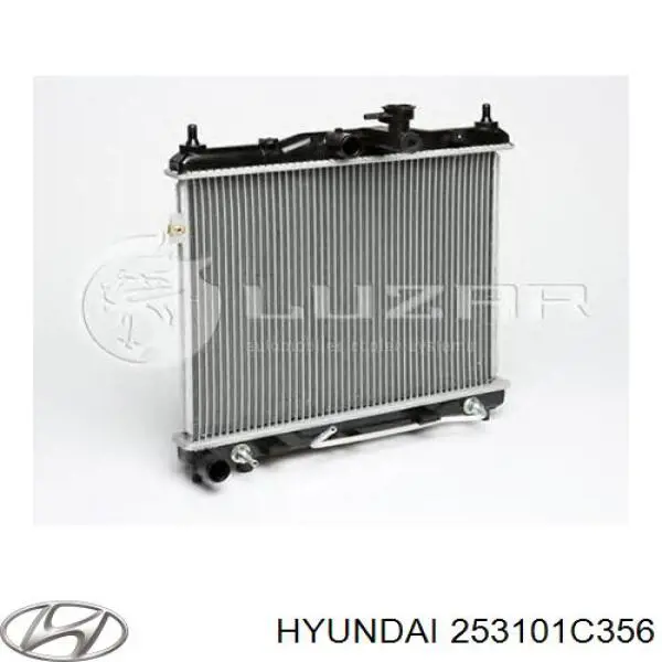 253101C356 Hyundai/Kia radiador refrigeración del motor