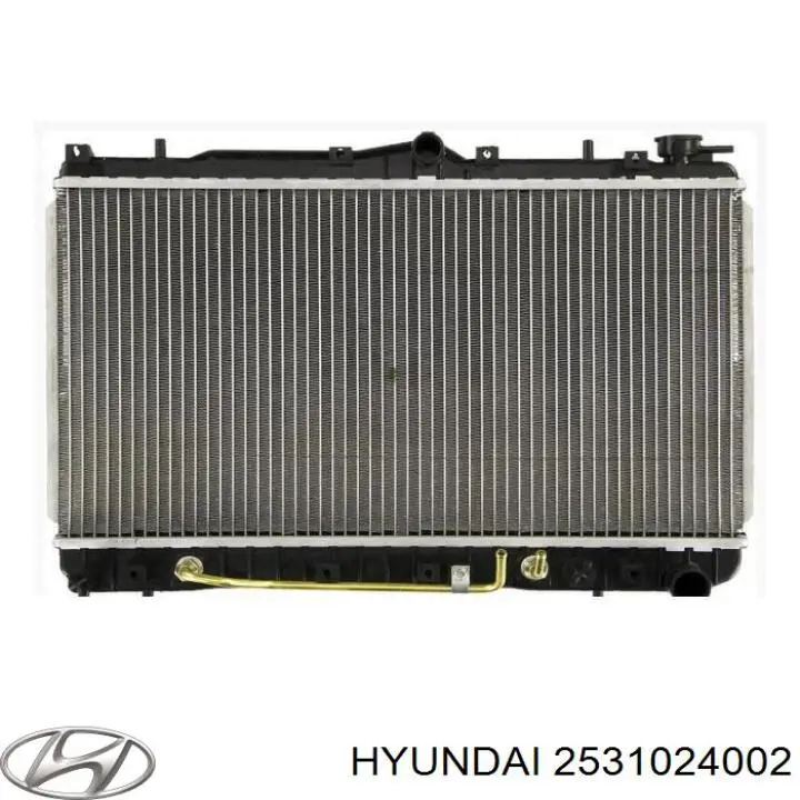 2531024002 Hyundai/Kia radiador refrigeración del motor