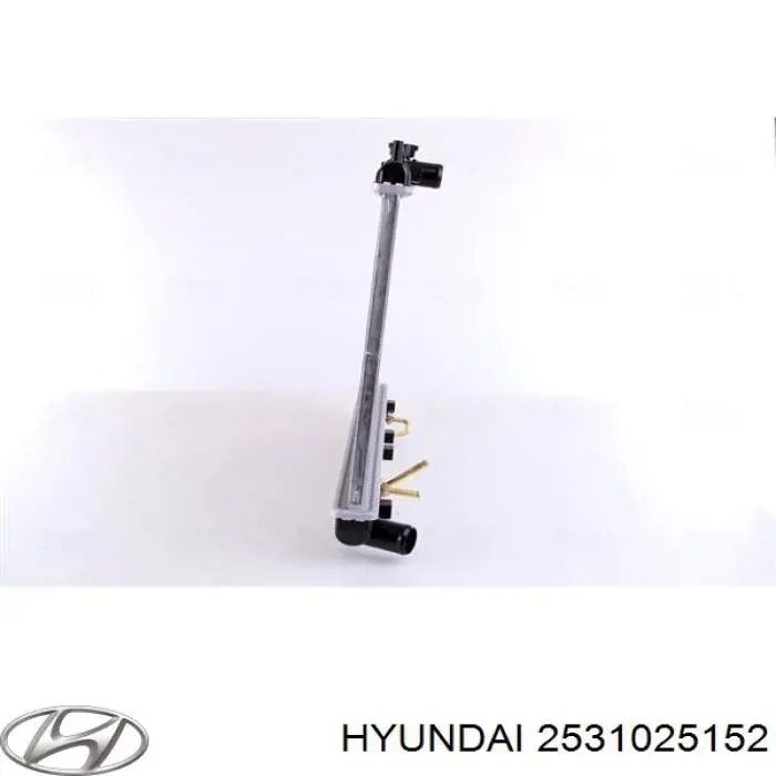 2531025152 Hyundai/Kia radiador refrigeración del motor