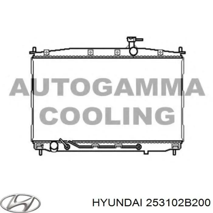 253102B200 Hyundai/Kia radiador refrigeración del motor