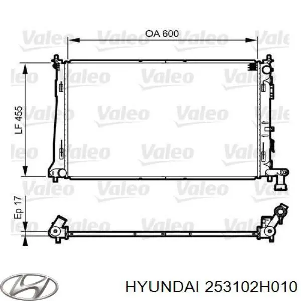 25310-2H010 Hyundai/Kia radiador refrigeración del motor