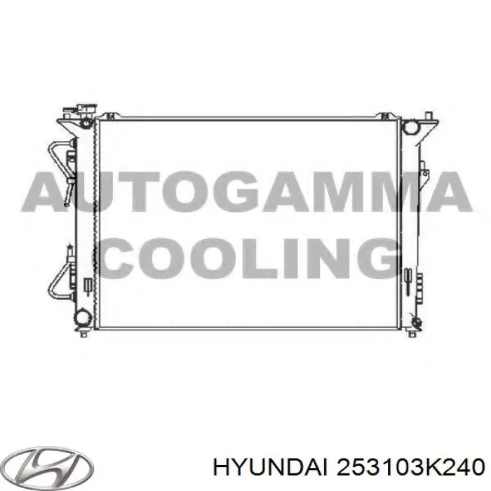 253103K240 Hyundai/Kia radiador refrigeración del motor