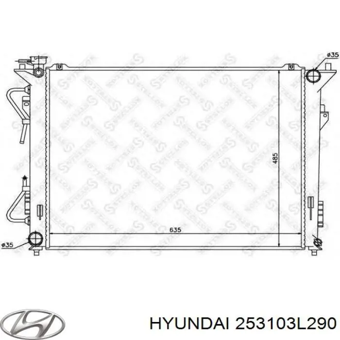 253103L290 Hyundai/Kia radiador refrigeración del motor