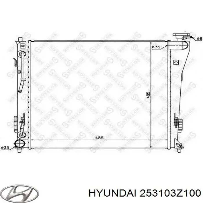 253103Z100 Hyundai/Kia radiador refrigeración del motor