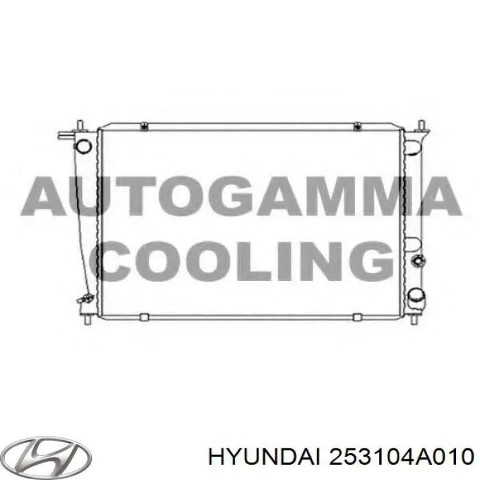 253104A010 Hyundai/Kia radiador refrigeración del motor